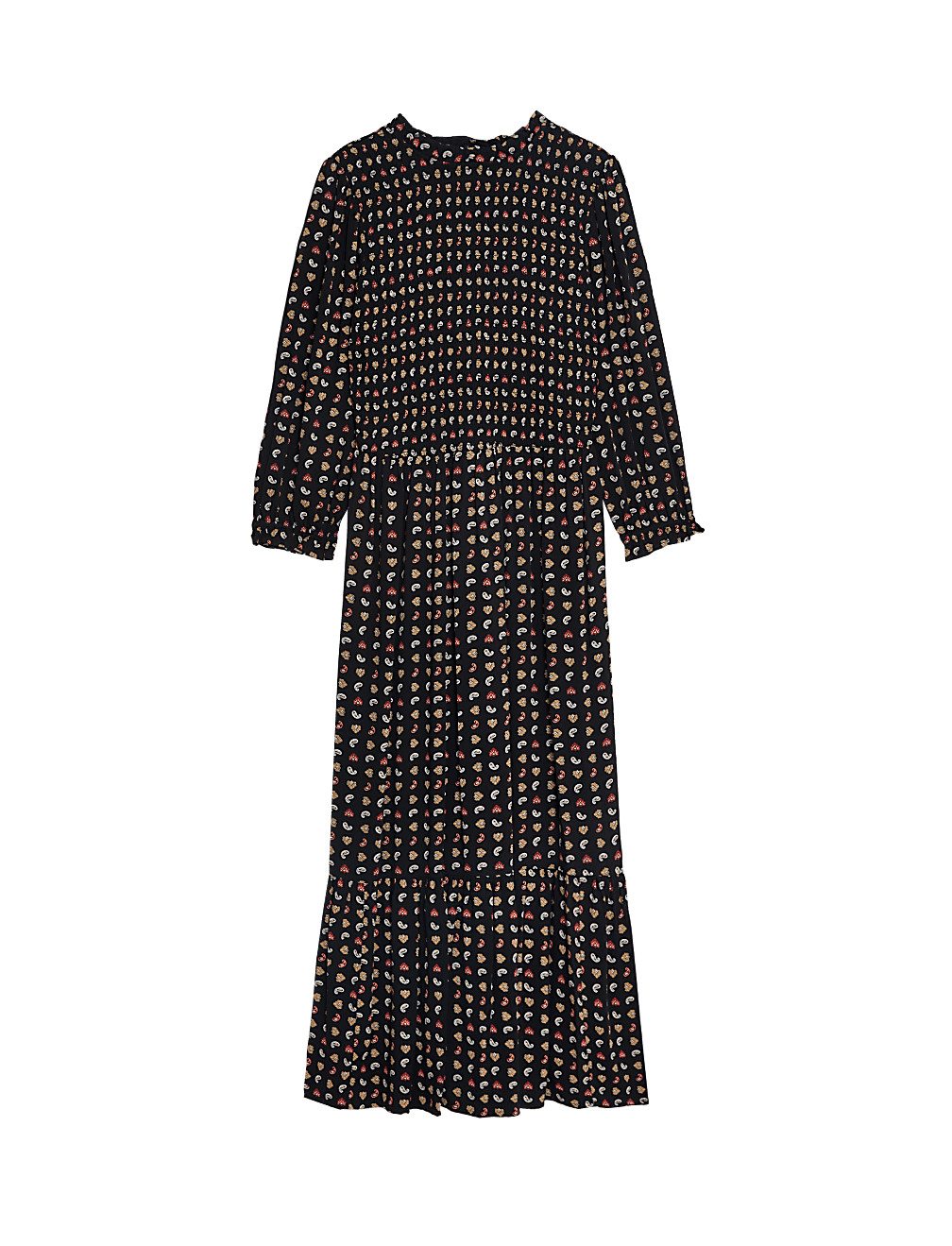 Printed Midi Waisted Dress