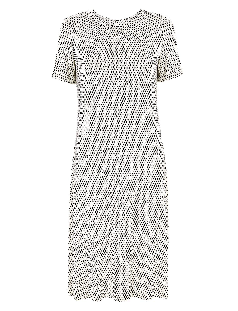 Jersey Printed Knee Length Swing Dress