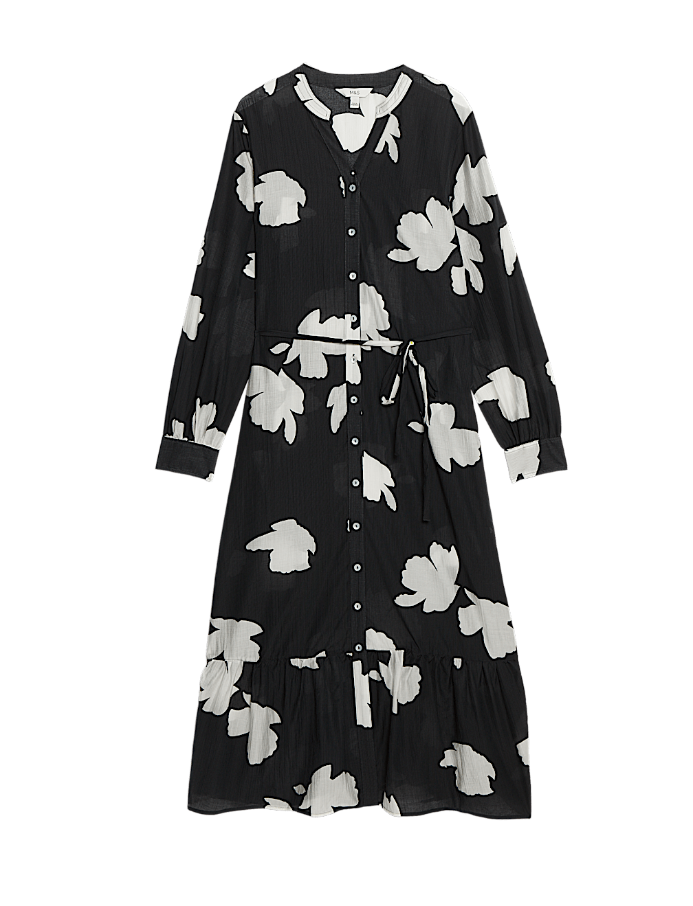Lyocell Rich Printed Midi Relaxed Dress