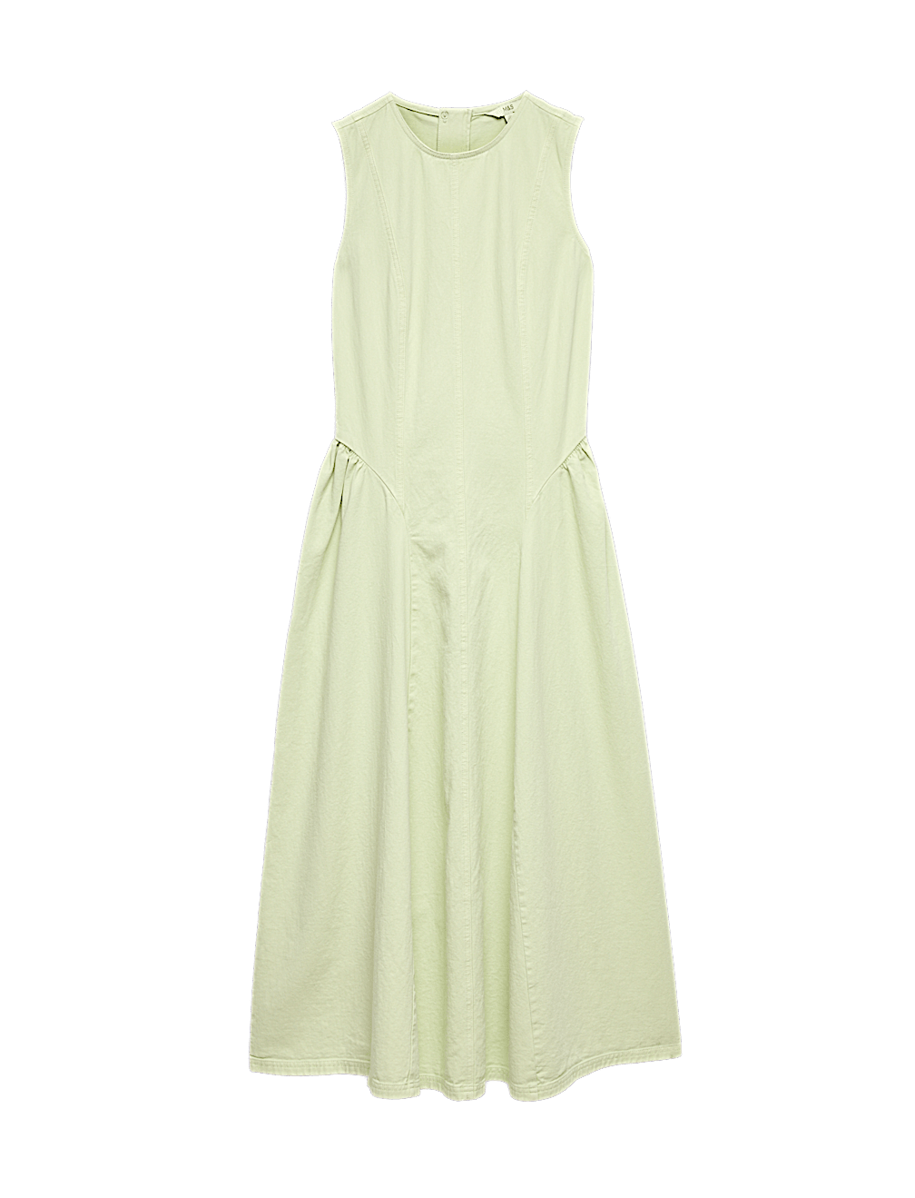 Denim Maxi Drop Waist Dress