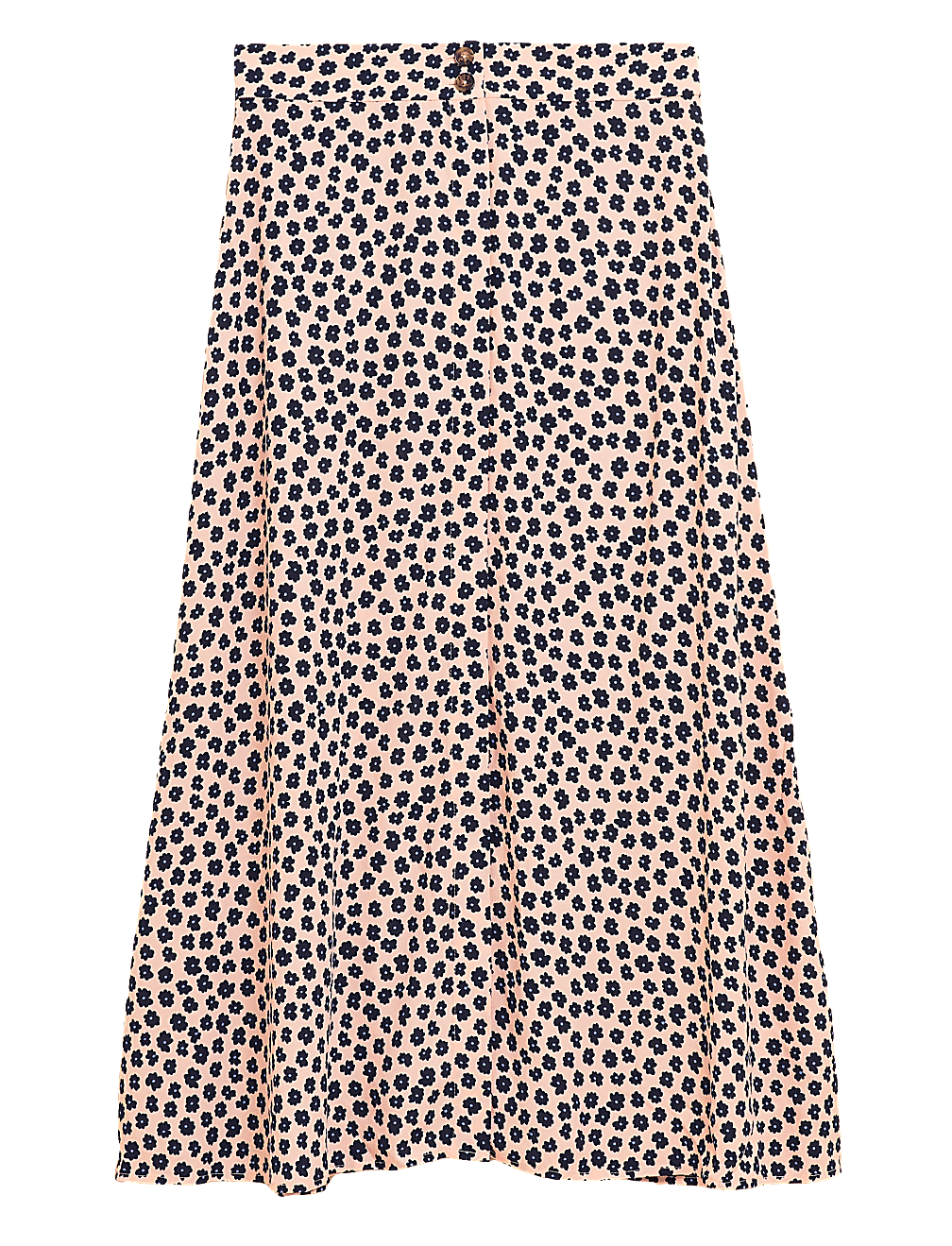 Ditsy Floral Midi A-Line Skirt