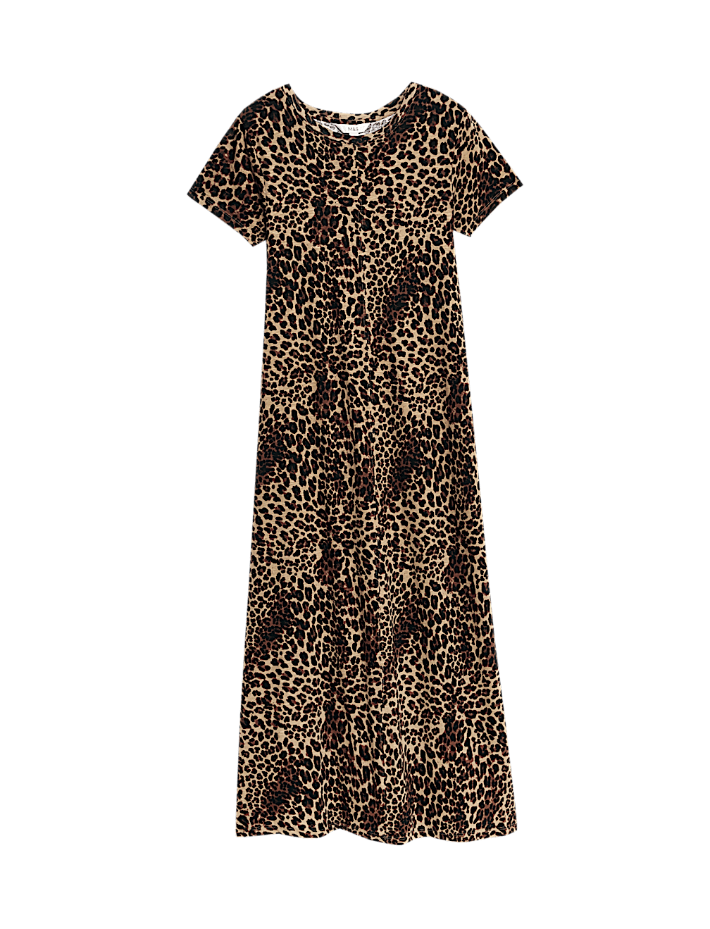 Pure Cotton Printed Midi T-Shirt Dress
