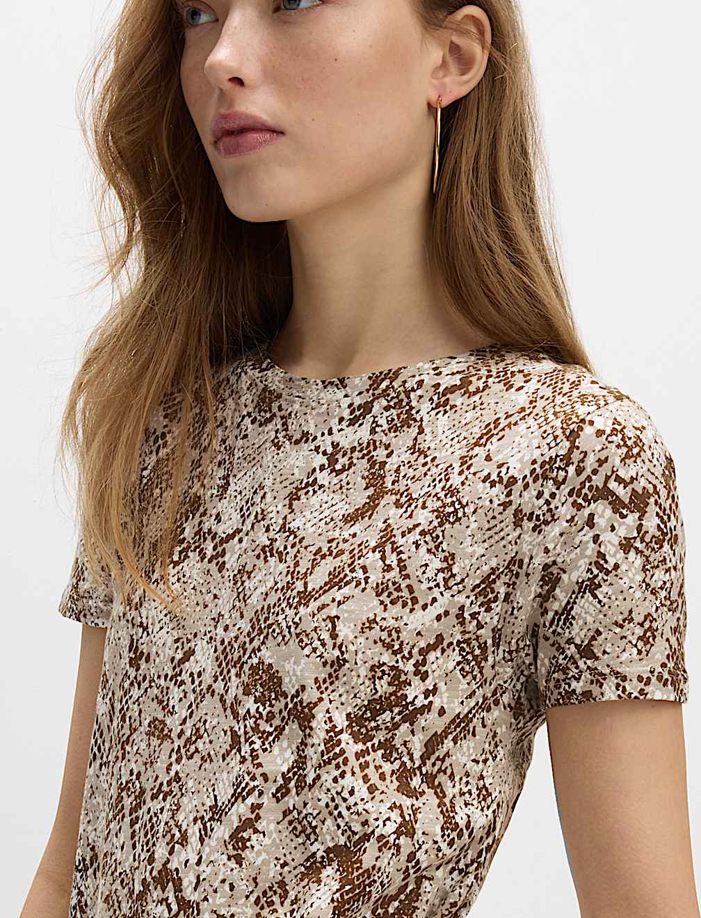 Pure Cotton Printed Midi T-Shirt Dress