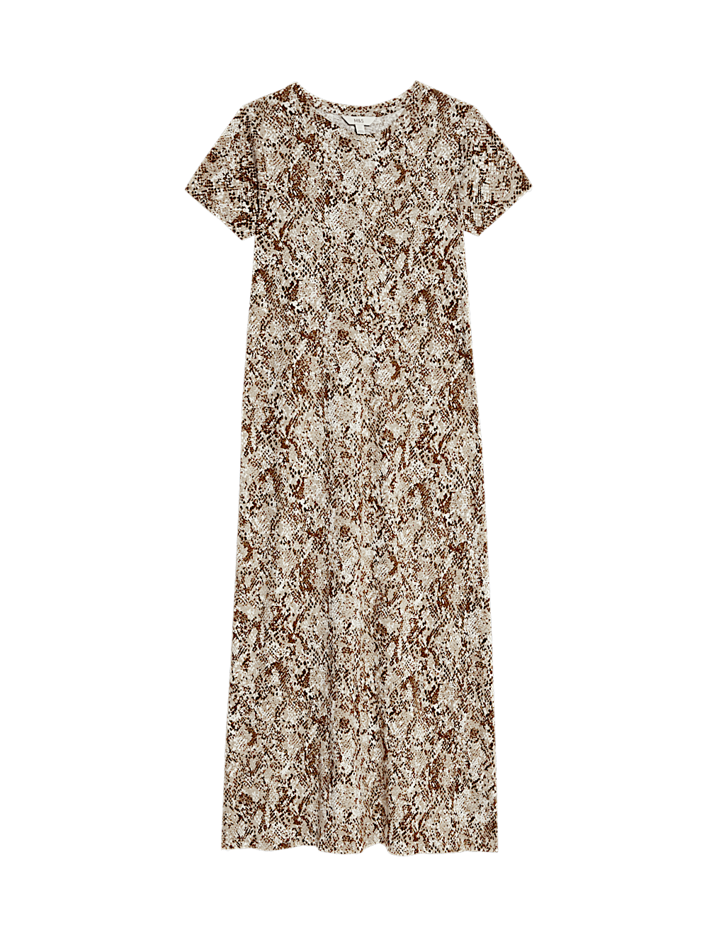 Pure Cotton Printed Midi T-Shirt Dress