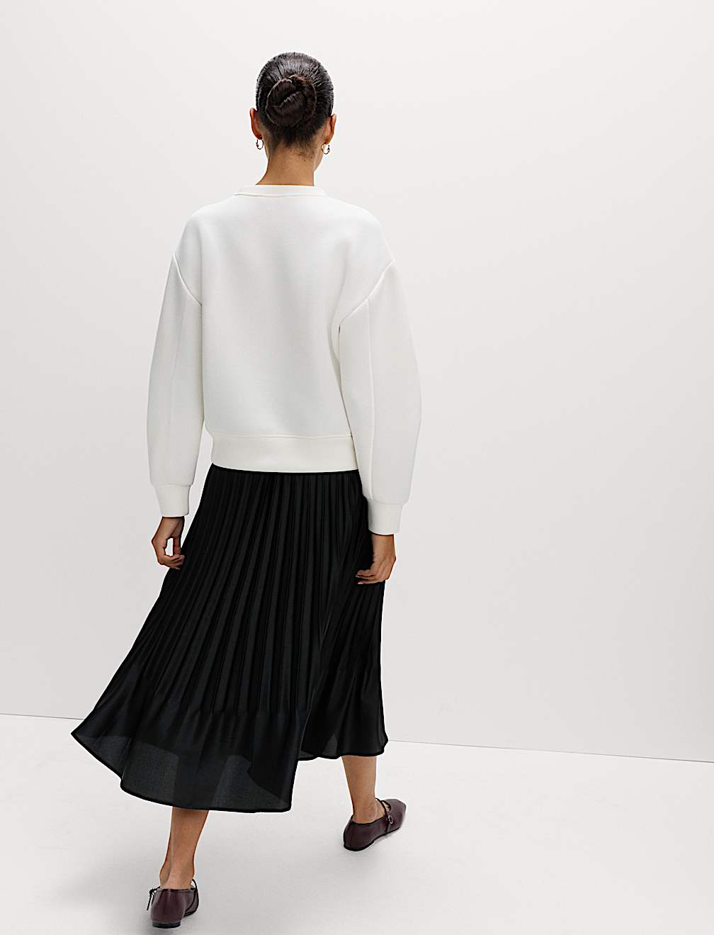 Pleated Midaxi Skirt