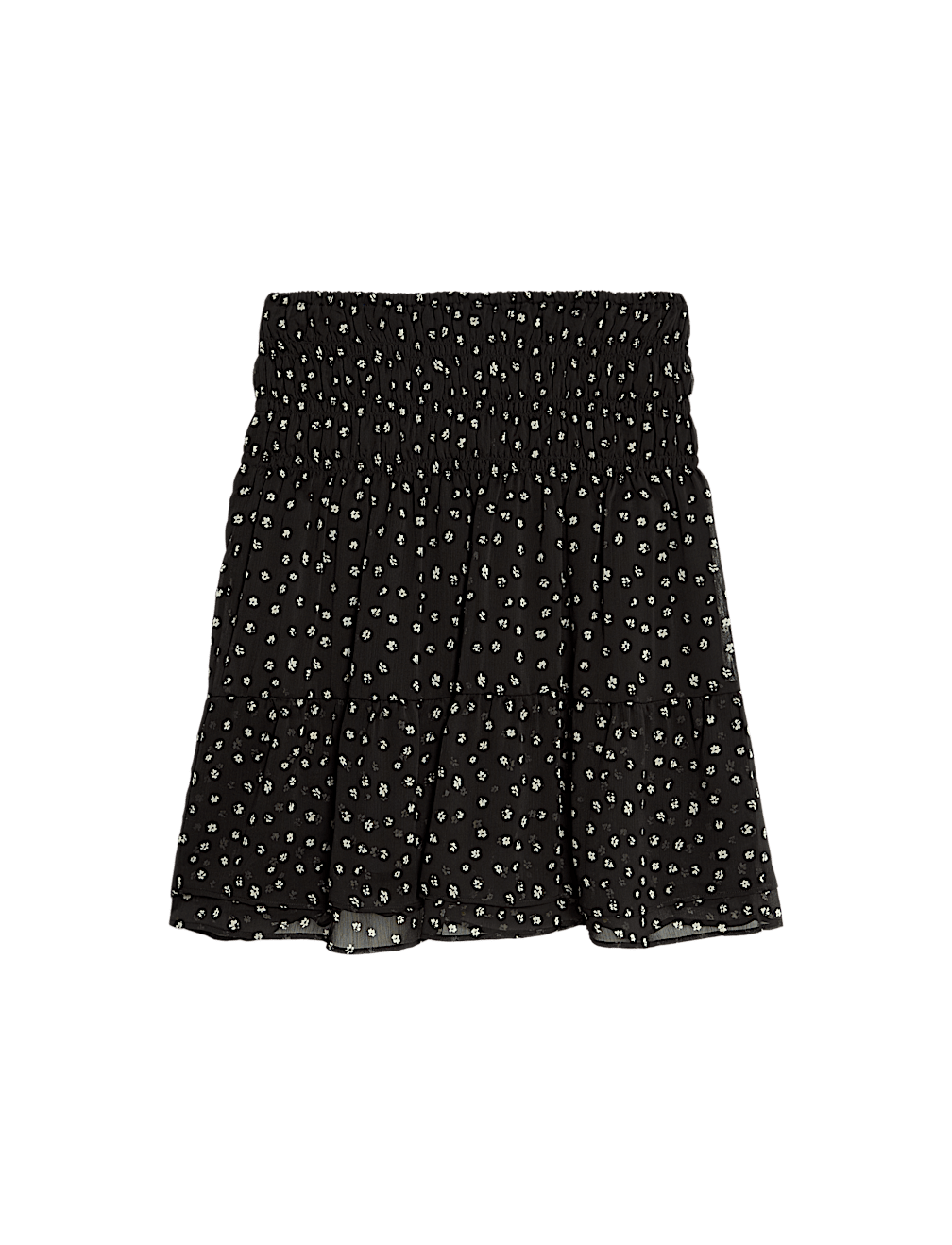 Chiffon Animal Print Mini Skater Skirt
