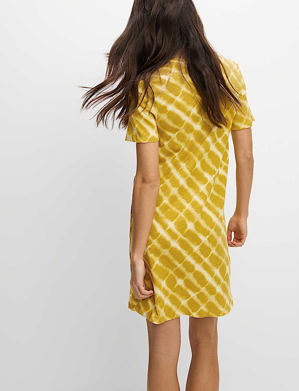 Pure Cotton Printed Mini T-Shirt Dress