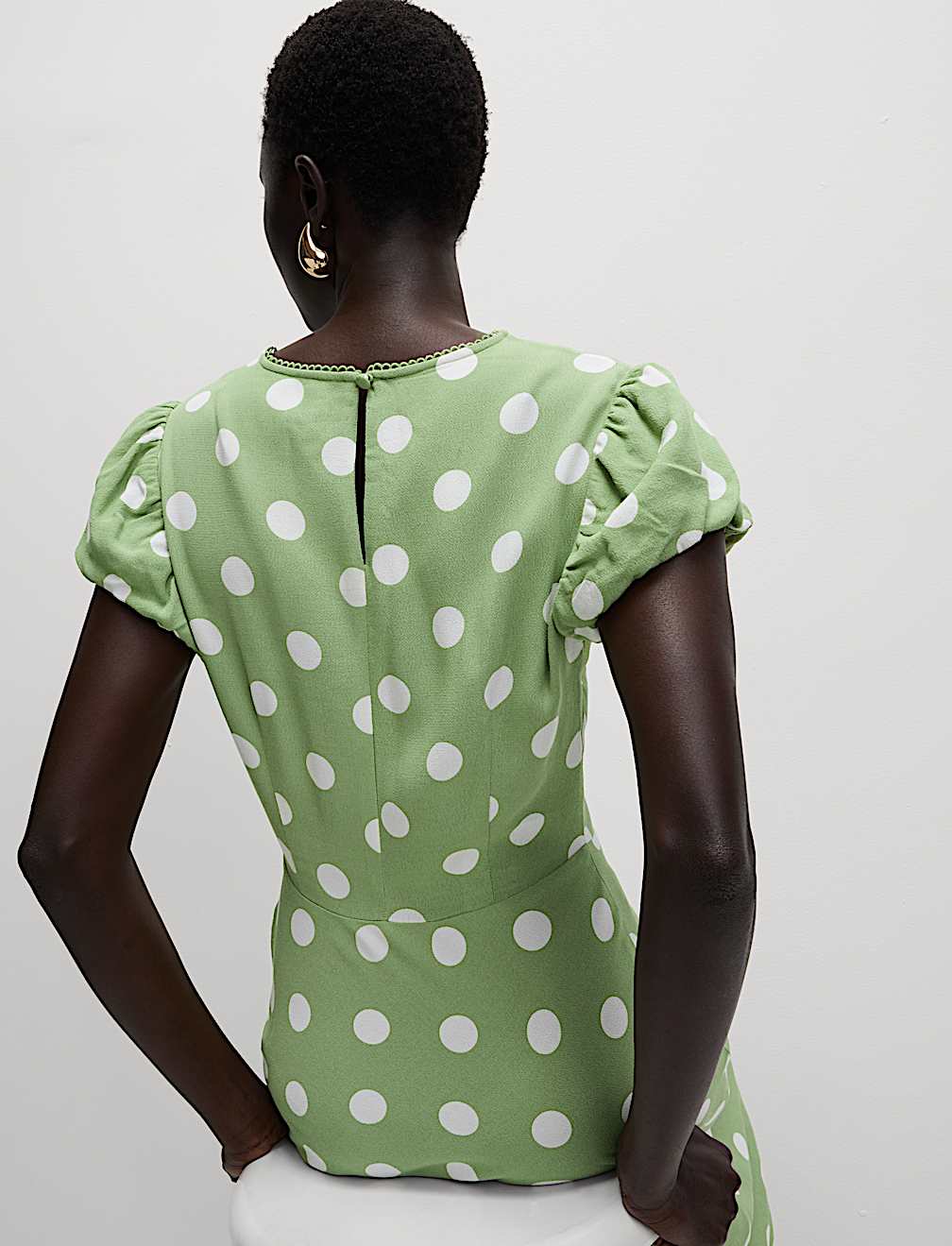 Polka Dot Midaxi Tea Dress