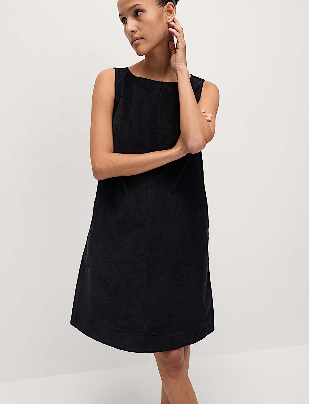 CORD MINI SHIFT DRESS