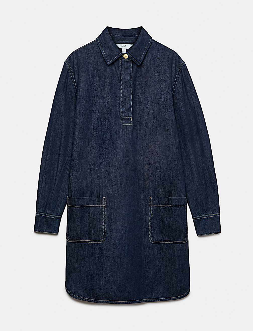 Denim Mini Shirt Dress