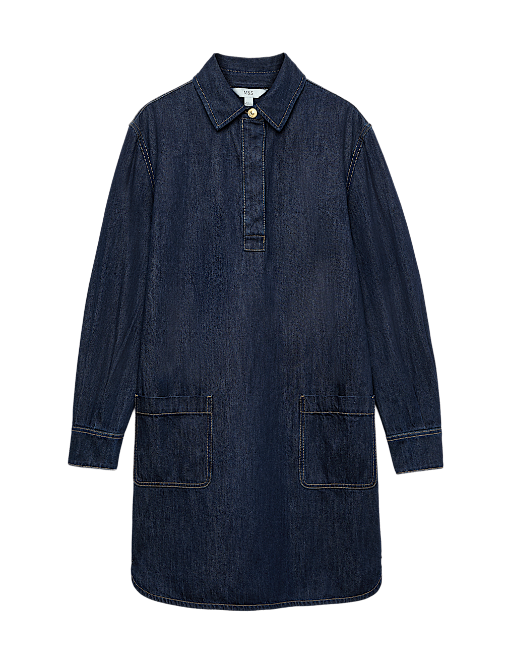 Denim Mini Shirt Dress