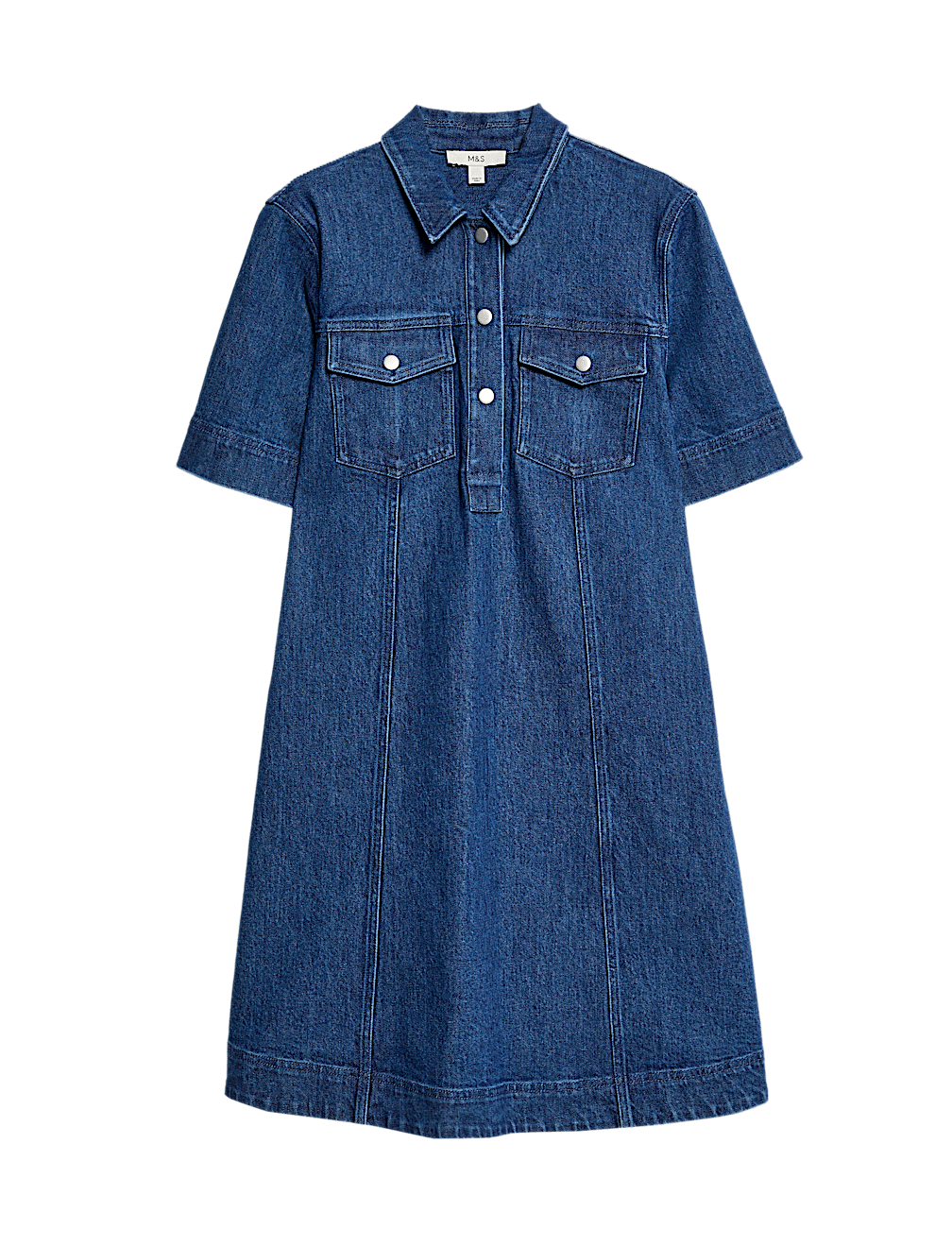 Denim Mini Shirt Dress