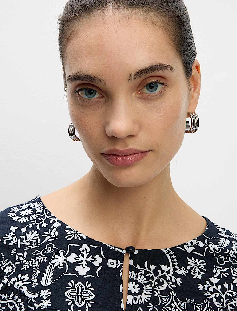 Cotton Rich Printed Mini Swing Dress