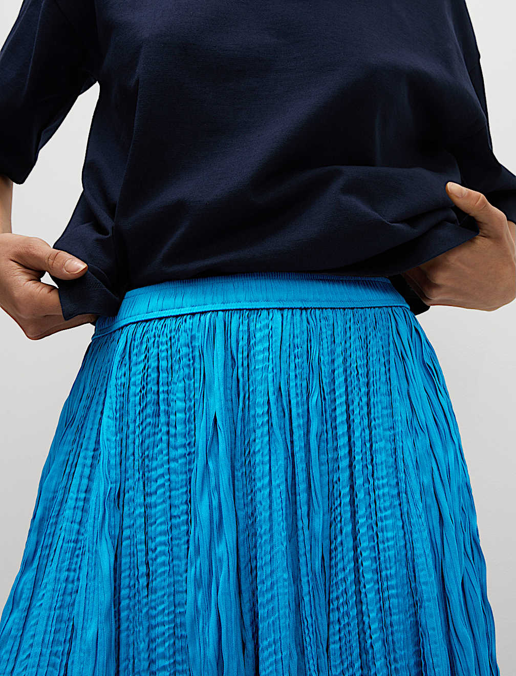 Pleated Maxi Skirt