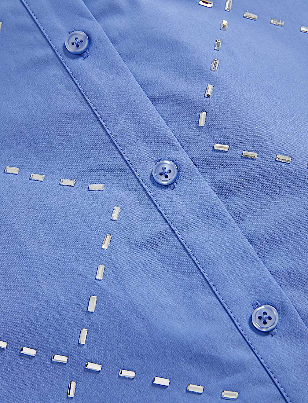 Pure Cotton Embellished Collared Shirt