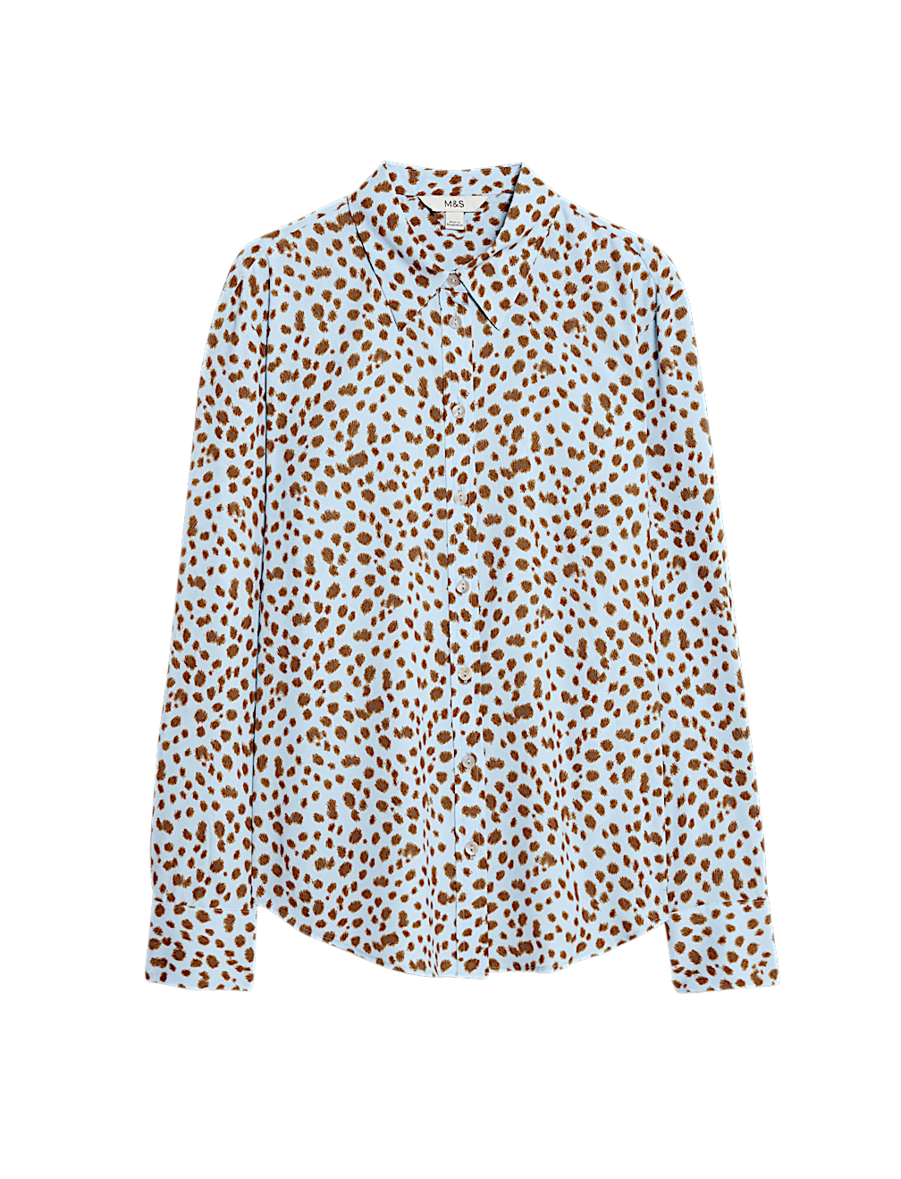 Printed Collared Button Through Shirt