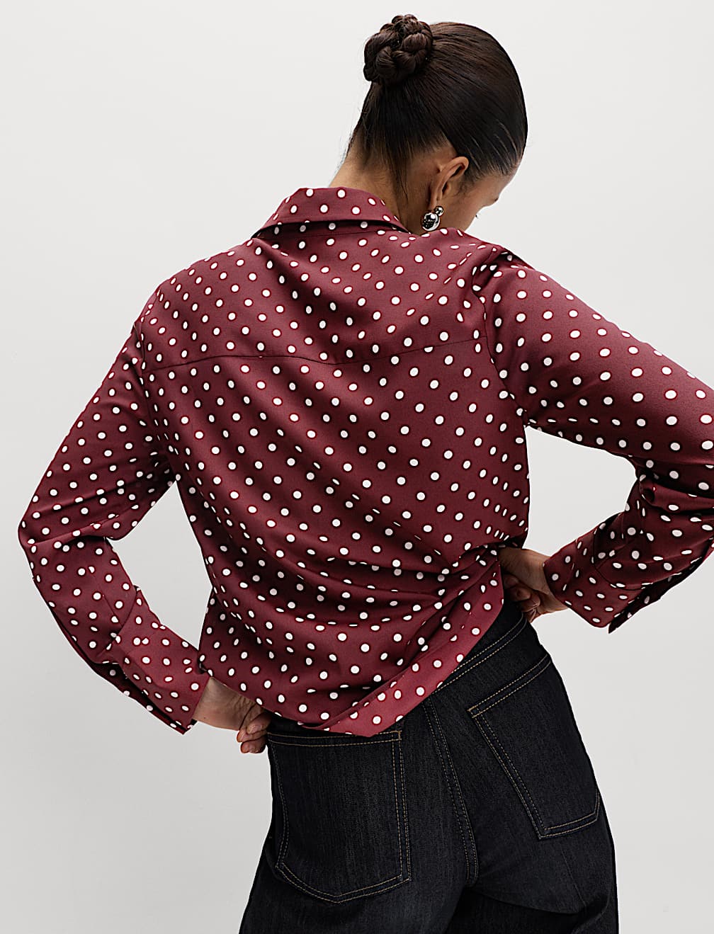 Printed Collared Button Through Shirt
