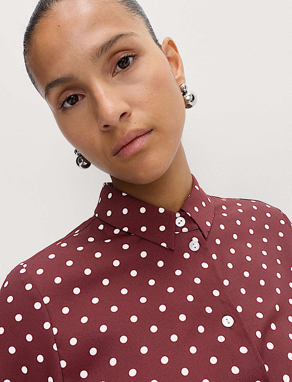 Printed Collared Button Through Shirt