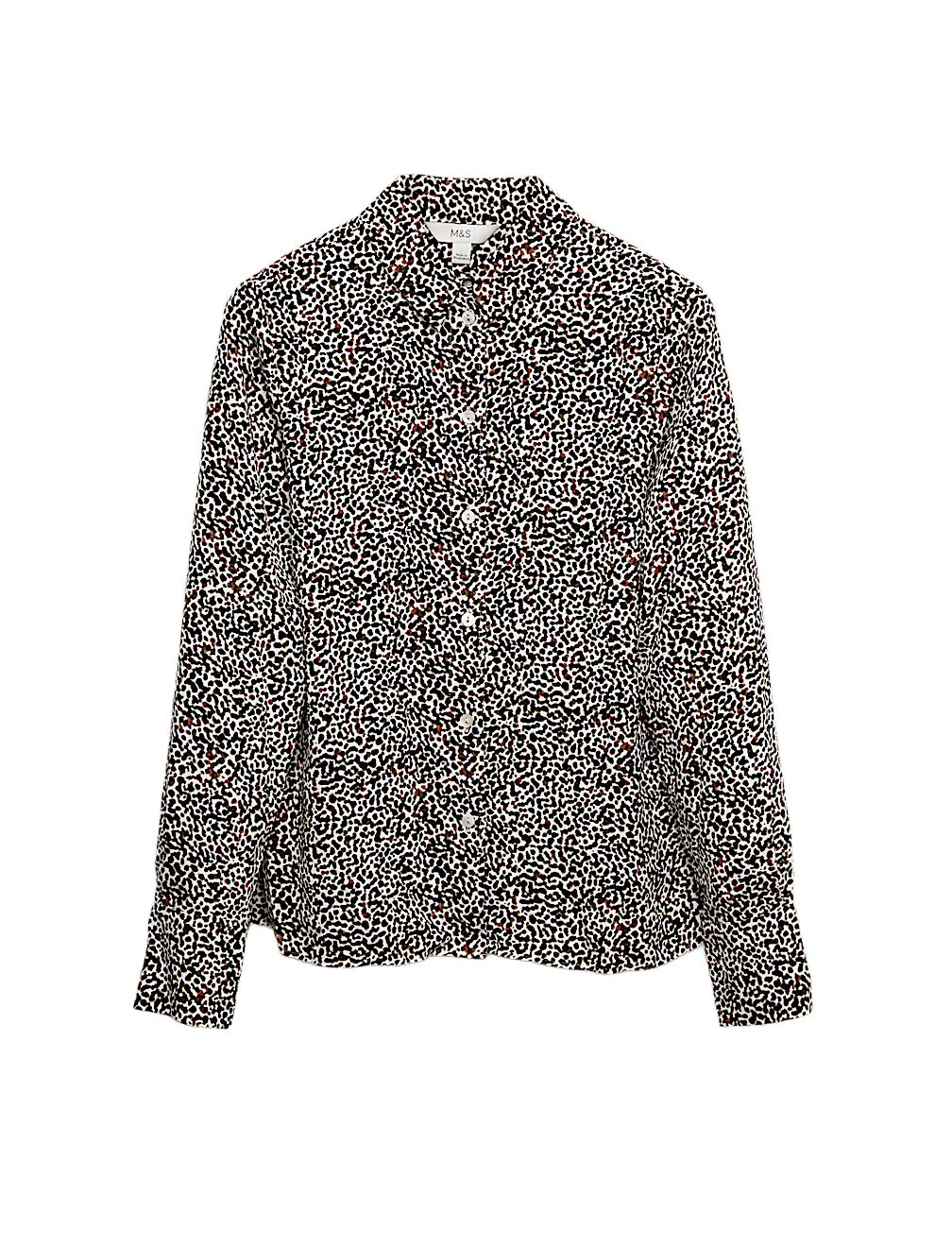 Printed Collared Button Through Shirt