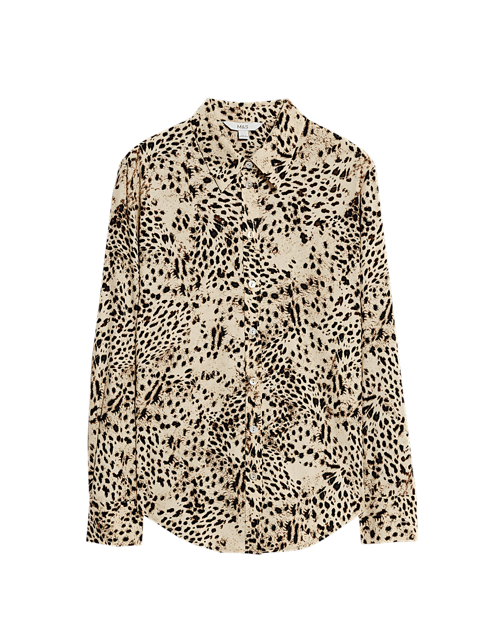 Printed Collared Button Through Shirt