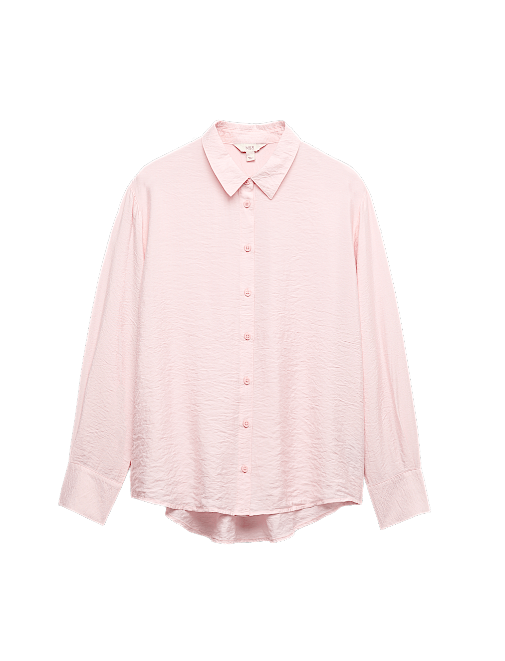 Textured Collared Button Through Shirt