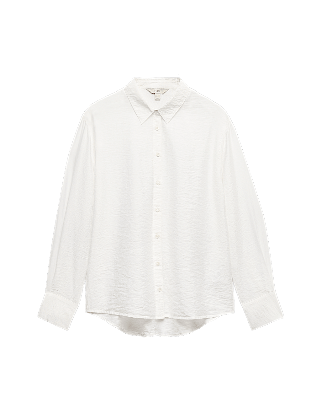 Textured Collared Button Through Shirt