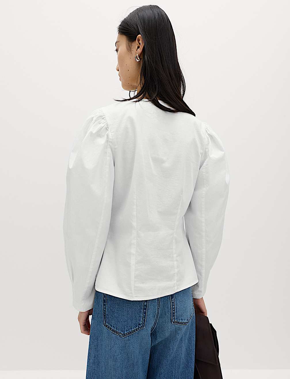 Pure Cotton Printed Button Through Blouse