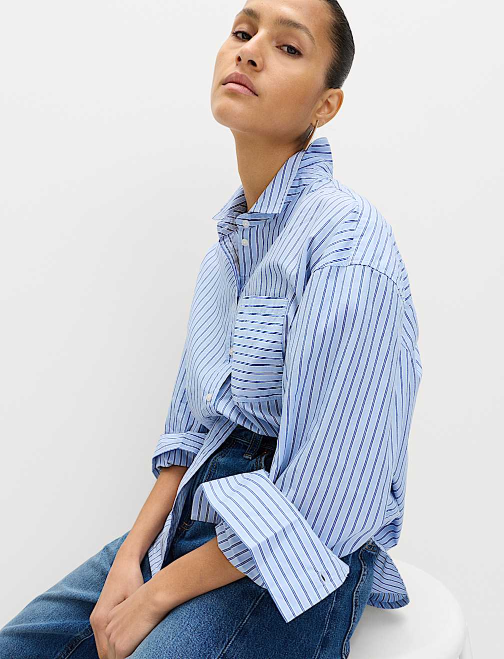 Pure Cotton Striped Shirt