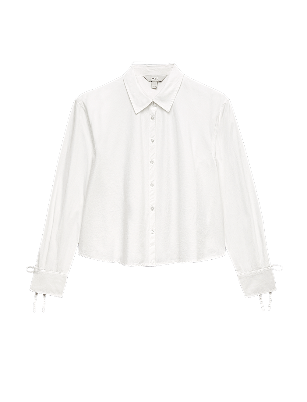 Pure Cotton Tie Cuff Swing Shirt
