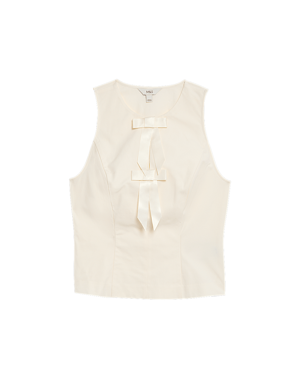 Bow Detail Waisted Top