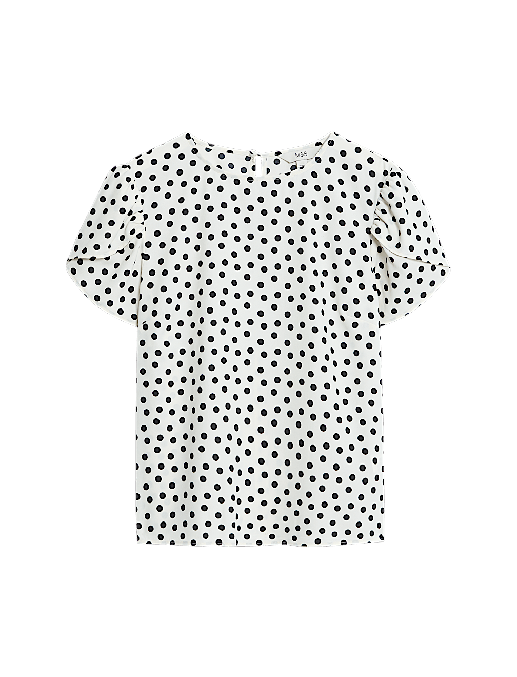 Printed Puff Sleeve Top