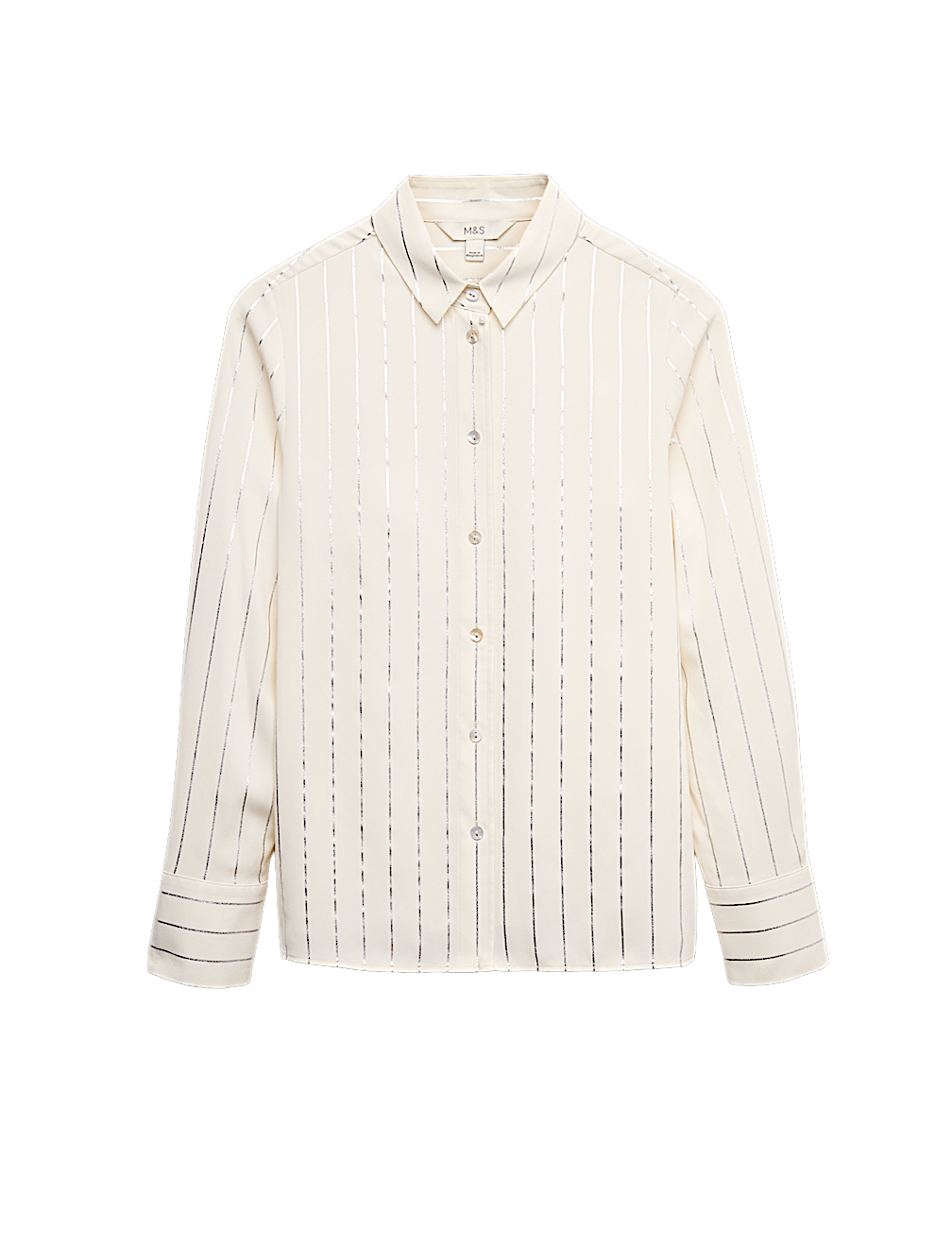 Foil Print Collared Shirt
