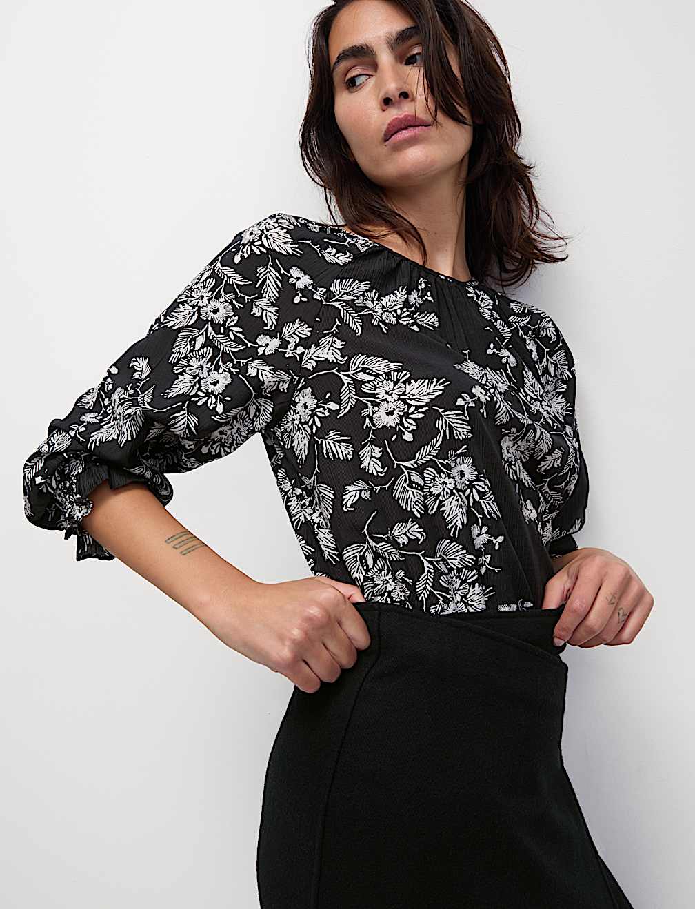 Lyocell Rich Printed Blouse