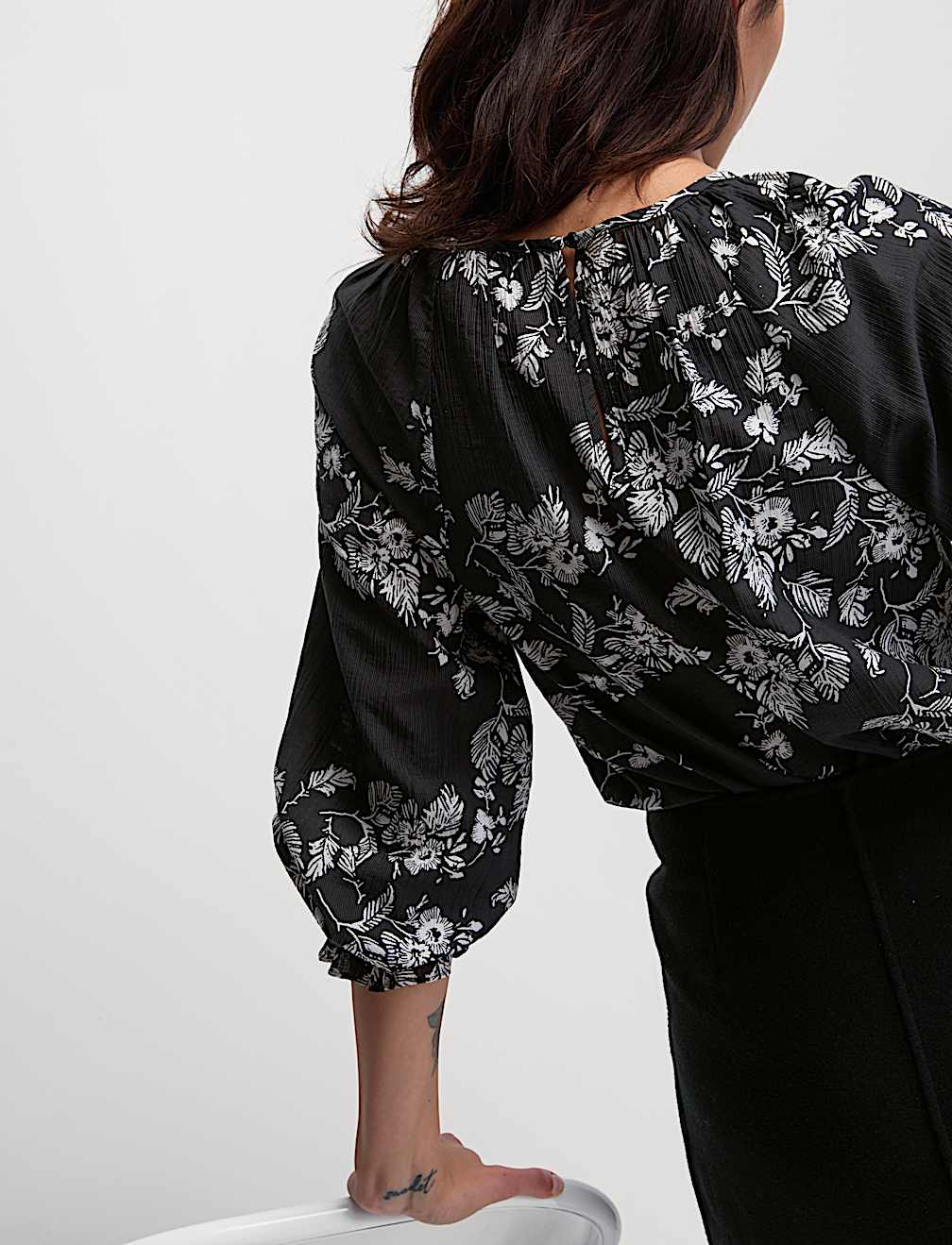 Lyocell Rich Printed Blouse