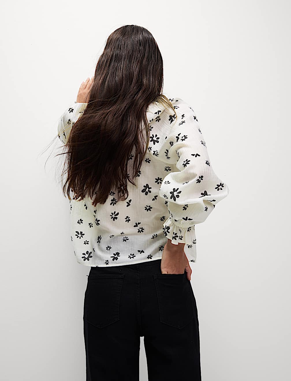 Lyocell Rich Printed Blouse