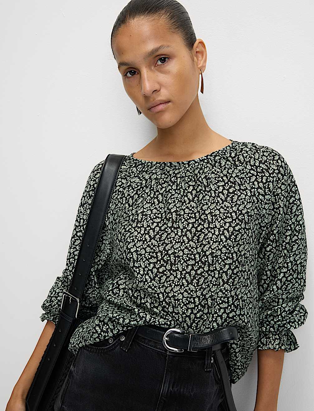 Lyocell Rich Printed Blouse