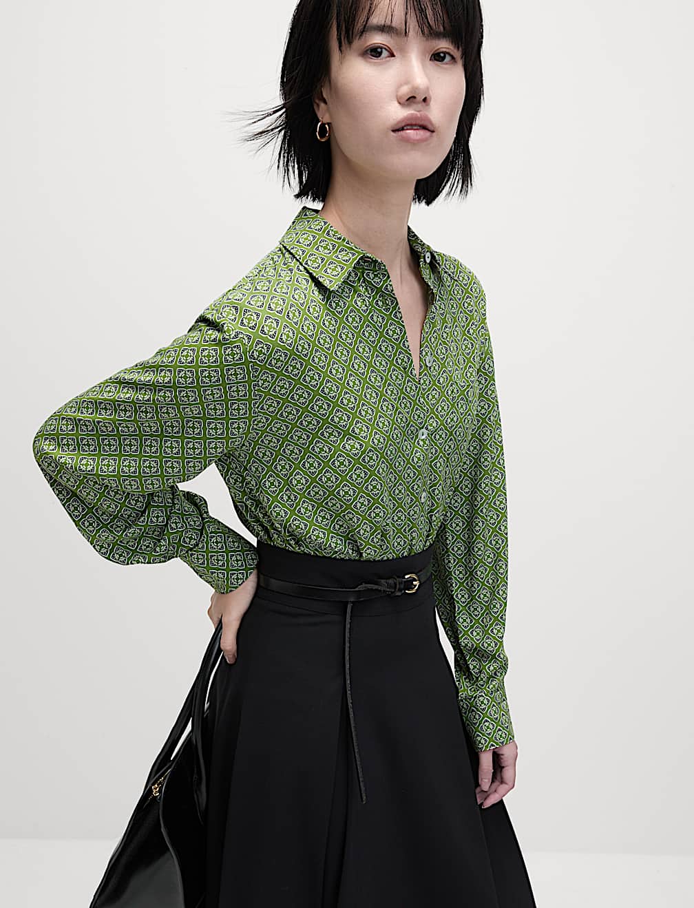 Printed Collared Shirt