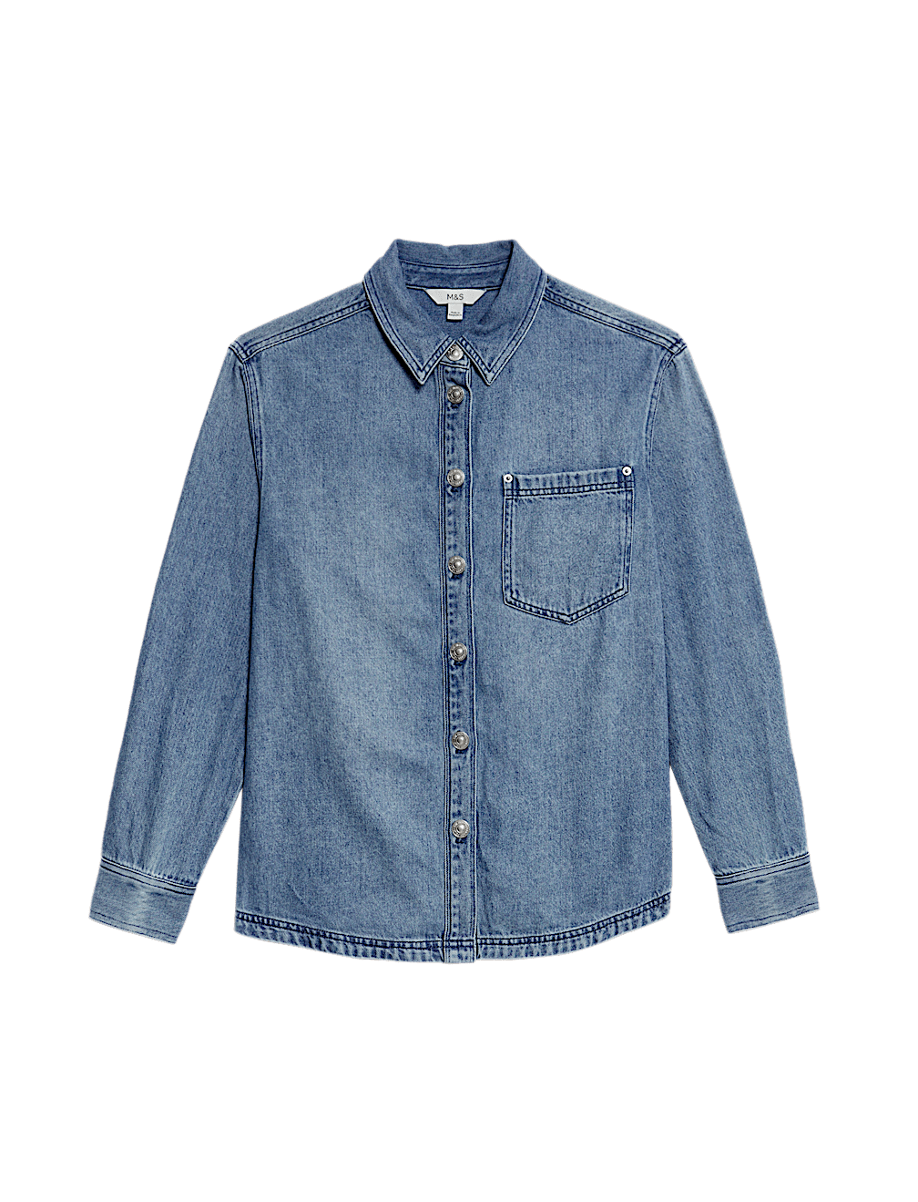 Denim Collared Shirt