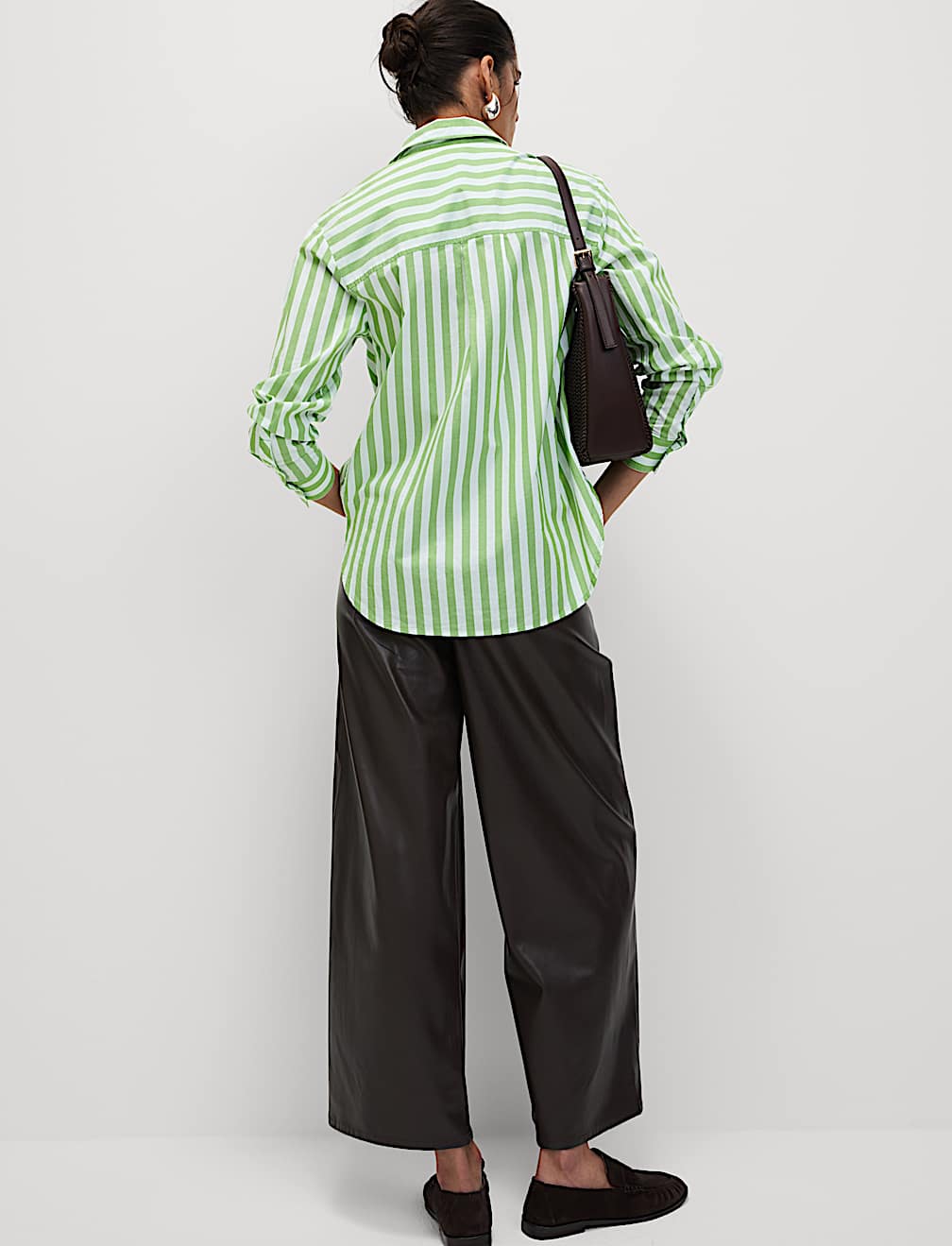 Pure Cotton Striped Collared Shirt