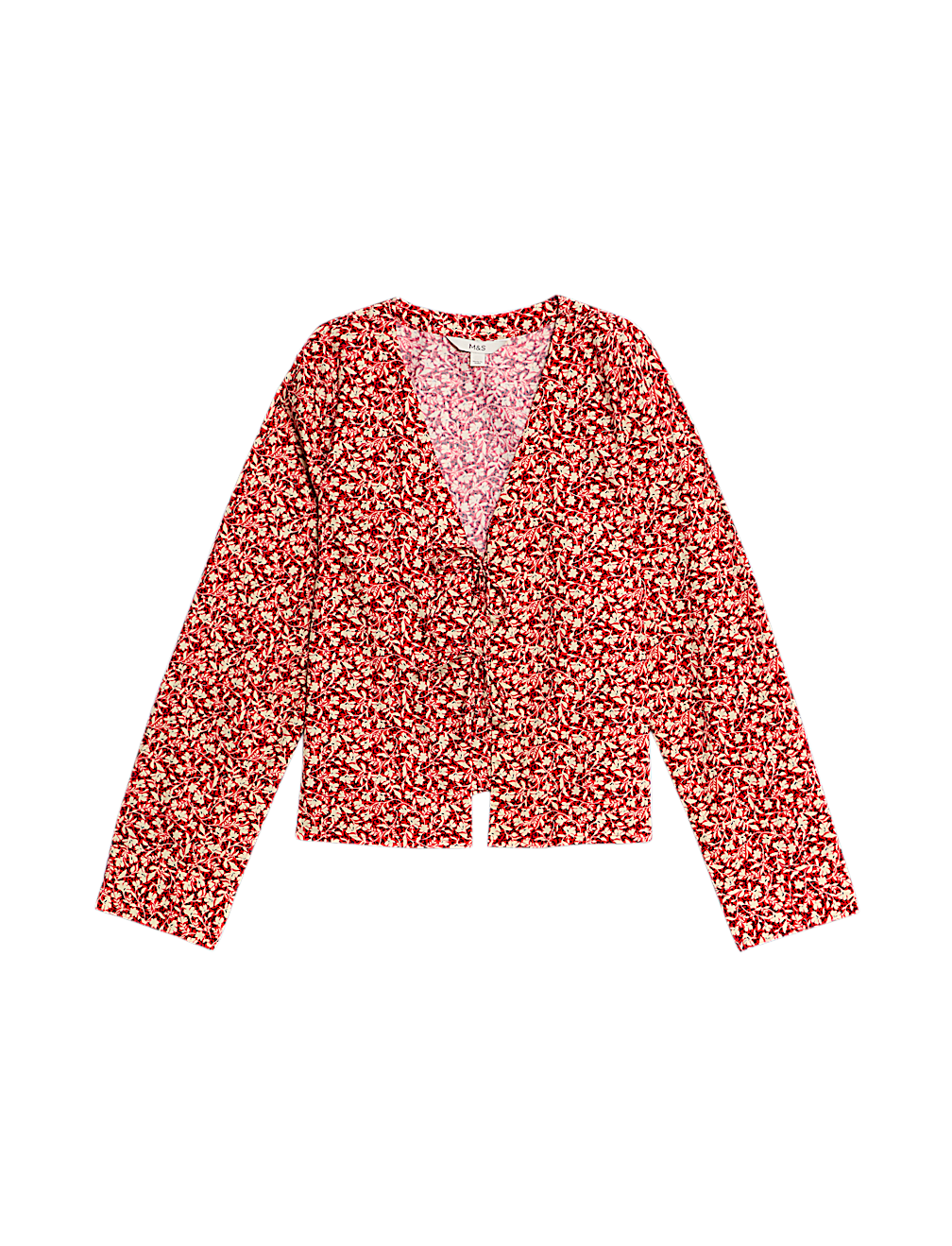 Pure Cotton Printed Tie Front Top