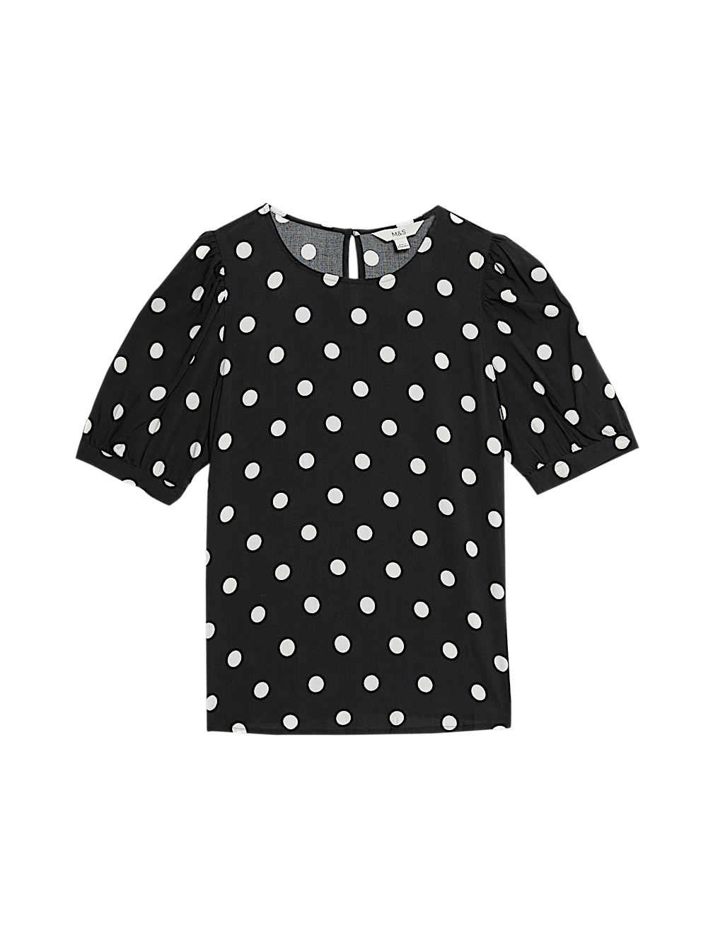 Printed Puff Sleeve Blouse