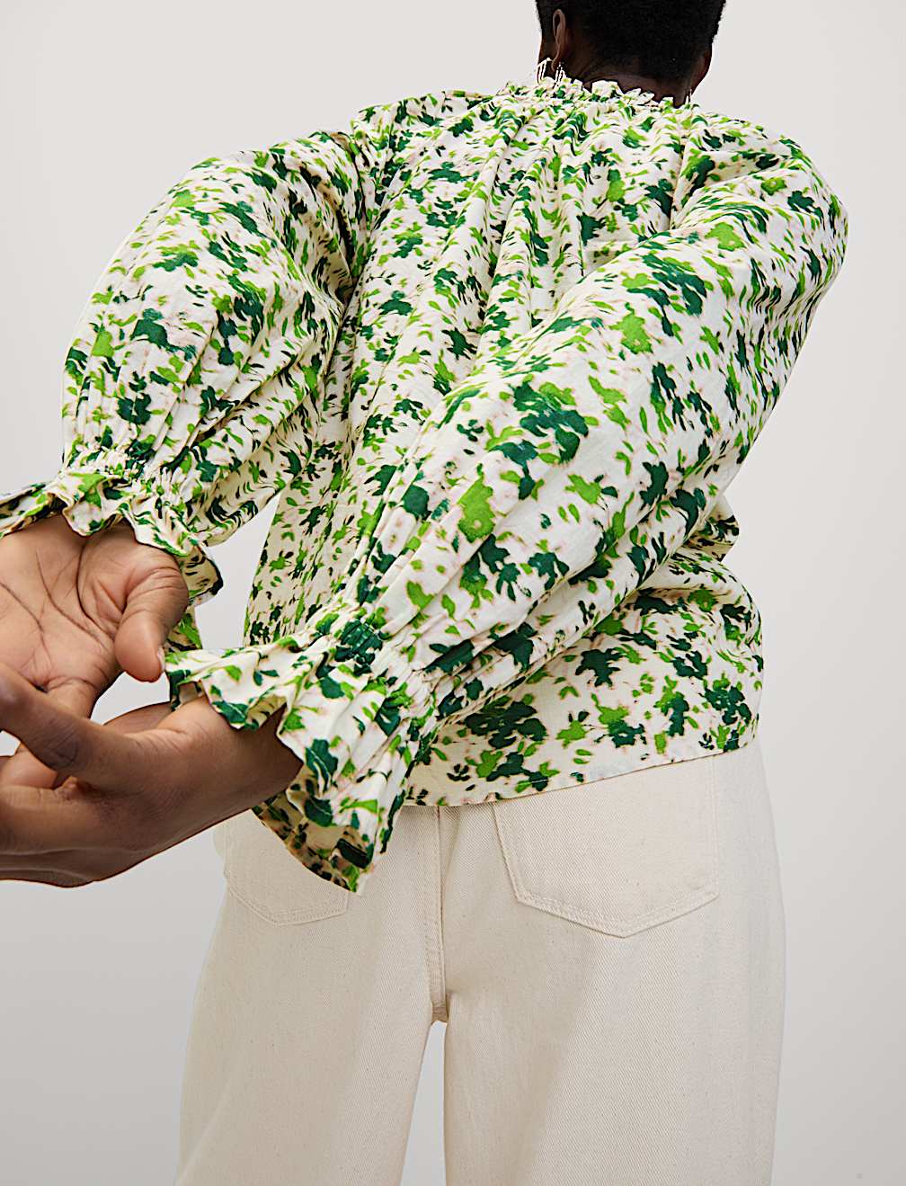 Pure Cotton Floral Printed Blouse