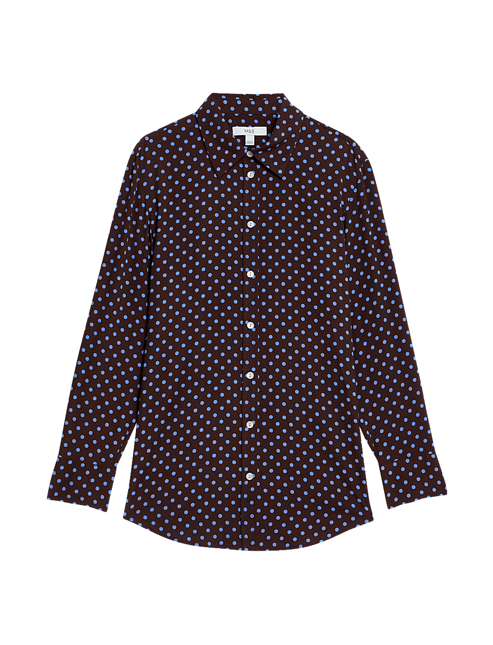 Printed Collared Blouse