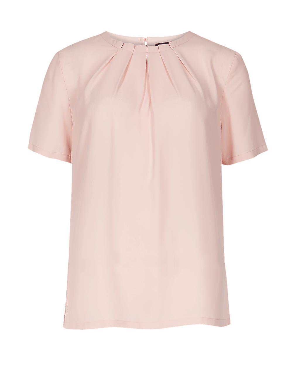 Round Neck Short Sleeve Shell Top