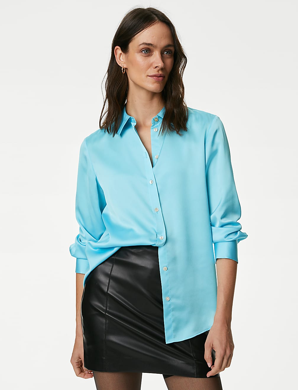 Satin Collared Shirt