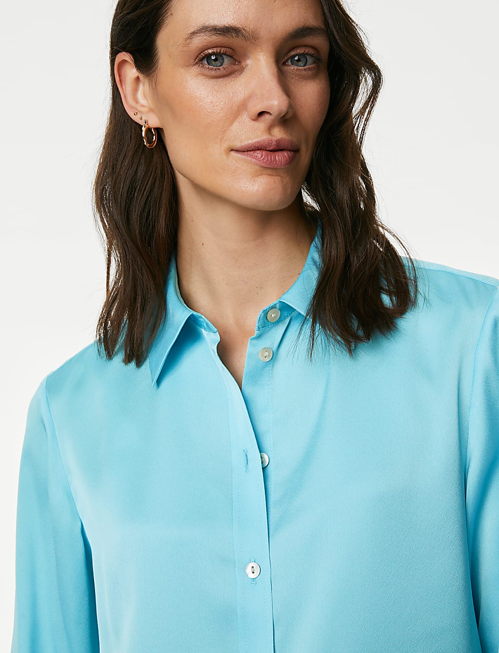 Satin Collared Shirt