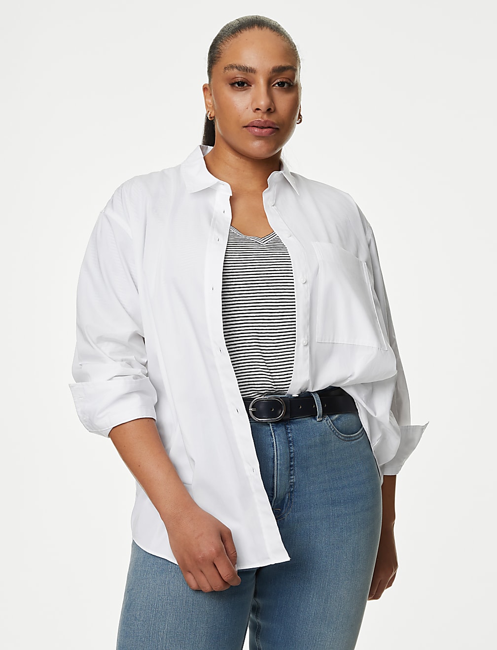 Pure Cotton Oversized Shirt