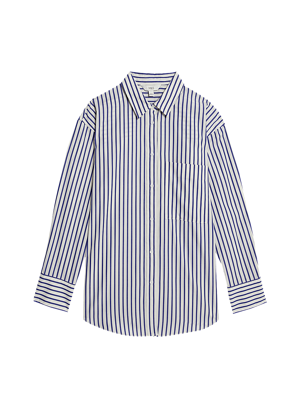 Pure Cotton Striped Collared Shirt