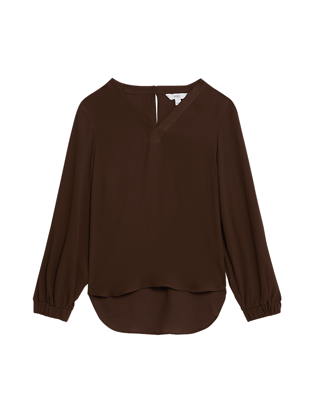 V-Neck Popover Blouse