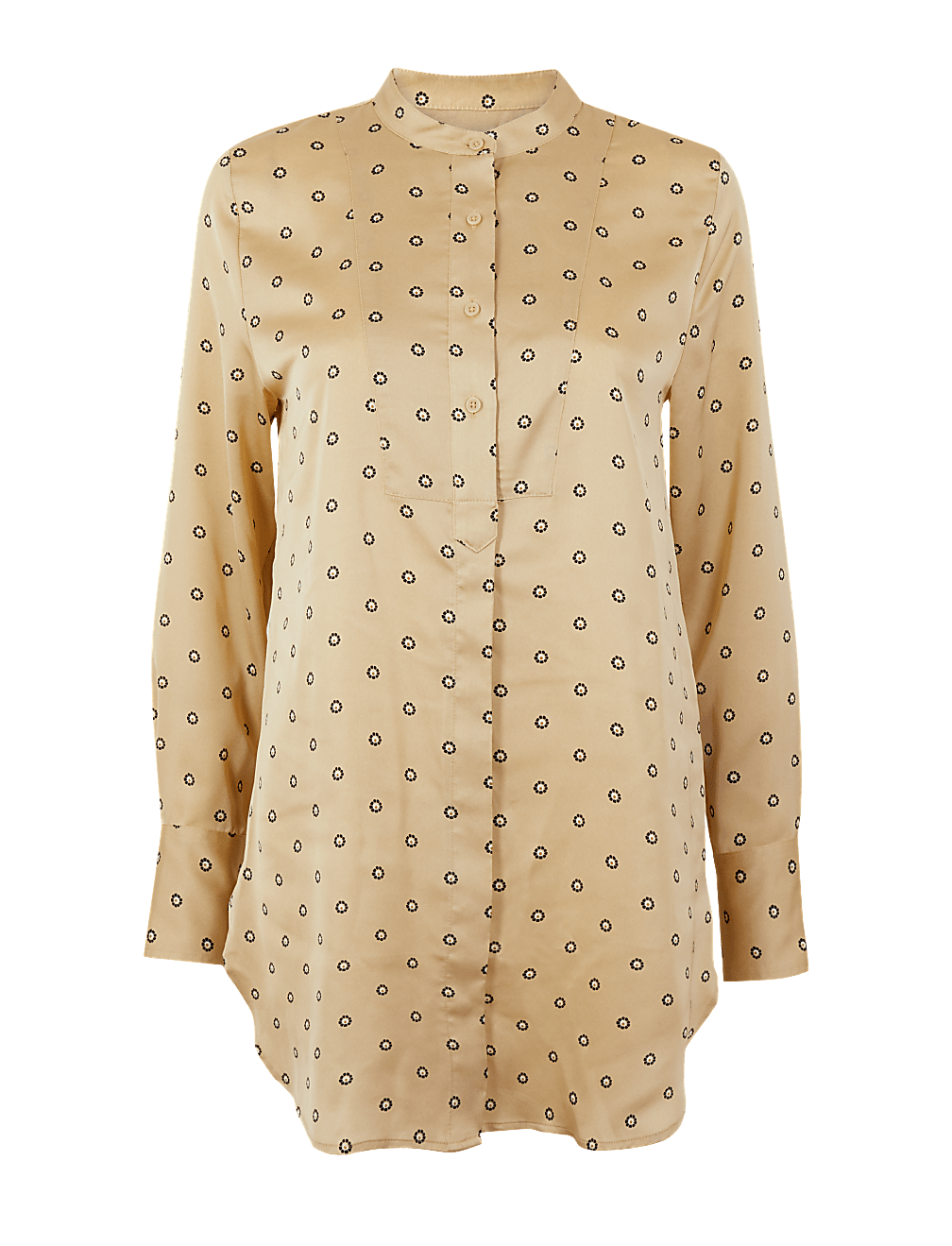 Ditsy Print Longline Shirt